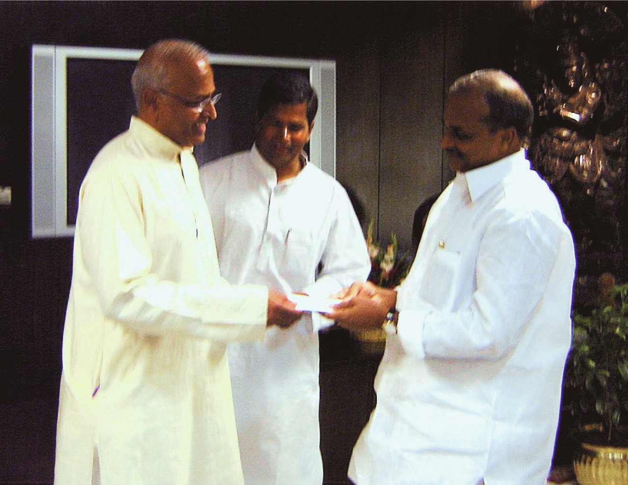Donation to CM of AP for Tsunami