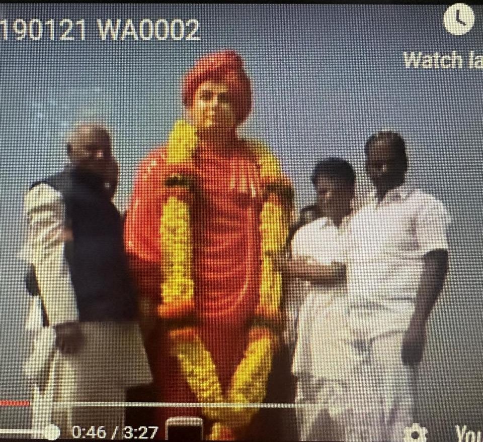 Vivekansnds Statue at Nandi Vaddeman, Reddy’s home village
