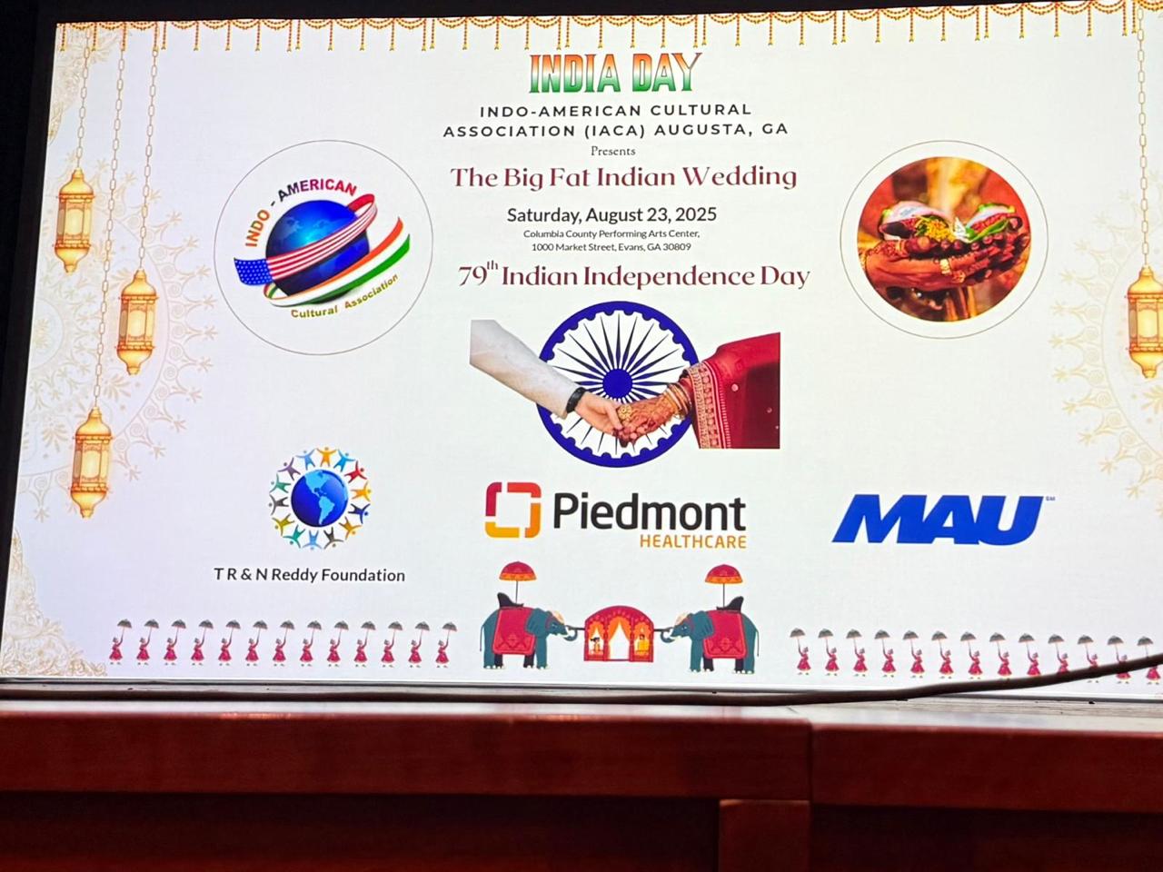Platinum sponsors at India day