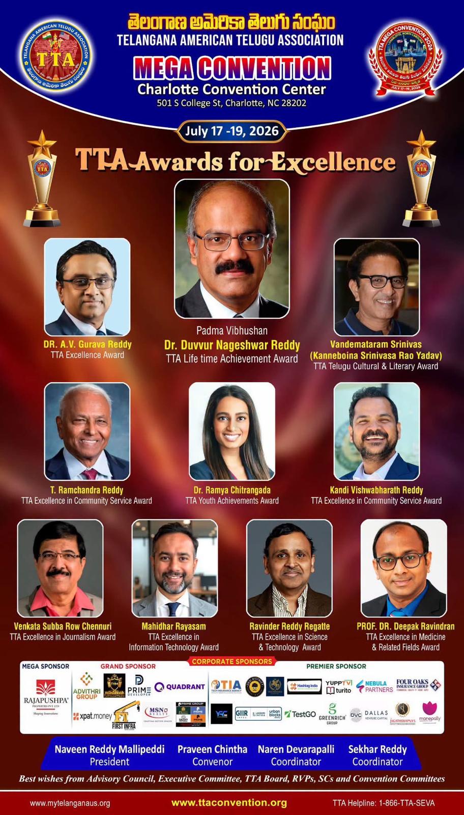 Community service award by TTA,  13th National Award